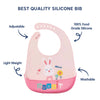 Easy Clean Crumb Food Catcher Silicone Bib