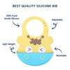 Easy Clean Crumb Catcher Silicone Bib