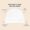 Hopop Soft & Comfortable Cotton Baby Caps - Pack of 3 (White)