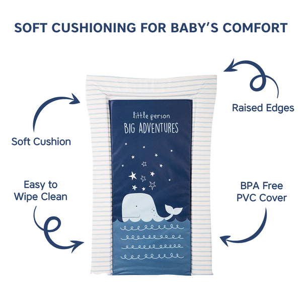 Soft Cushioned Baby Changing Mat – Waterproof & Wipeable