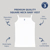 Baby Girl’s Sleeveless Cotton Camisole Vest – Pack of 3