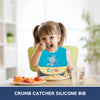 Easy Clean Crumb Food Catcher Silicone Bib