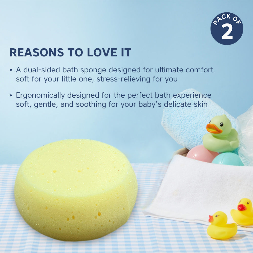 Buy Soft Gentle Baby Bath Sponge – Pack of