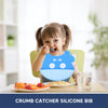 Easy Clean Crumb Catcher Silicone Bib