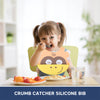Easy Clean Crumb Catcher Silicone Bib