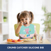 Easy Clean Crumb Food Catcher Silicone Bib