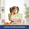 Easy Clean Crumb Catcher Silicone Bib