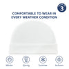 Soft & Comfortable Cotton Baby Caps - Pack of 3 ( White)