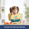 Easy Clean Crumb Food Catcher Silicone Bib