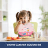 Easy Clean Crumb Food Catcher Silicone Bib