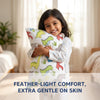 Soft & Breathable Premium Cotton Toddler Pillow with Pillowcase