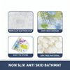 Soft Cartoon Bath Mat for Kids, Non-Slip and Shower-Safe