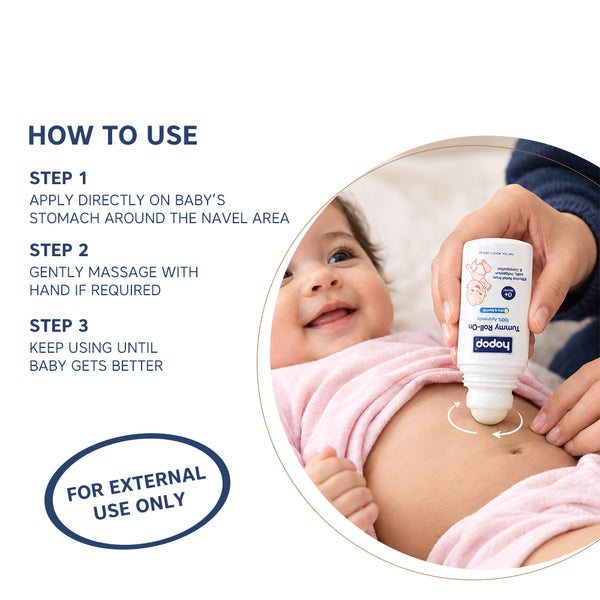 Tummy Roll On for Baby Colic Relief, Constipation & Indigestion - 40ml