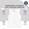 Baby Envelope Neck Sleeveless Vest – Pack of 3 (Soft & Breathable Cotton)