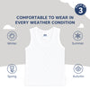 Baby Round Neck Sleeveless Vest for 3-6 Months - Pack of 3
