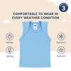 Baby Envelope Neck Sleeveless Vest – Pack of 3, Soft Cotton, Multicolor