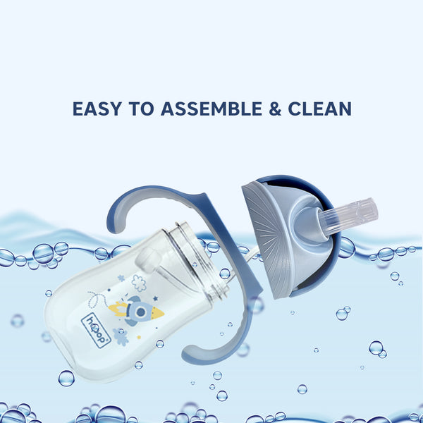 Hopop Soft Silicone Straw Sipper Cup - 240ml