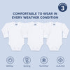 Baby Cotton Round Neck Full Sleeve Romper – Pack of 3
