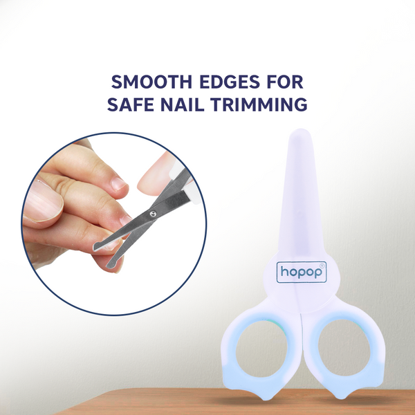 Baby Safety Nail Scissors with Rounded Head - hopop.in
