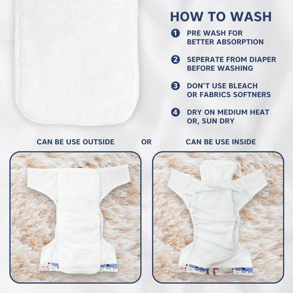 Hopop Washable and Reusable Cloth Diaper for Babies