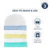 Soft & Comfortable Cotton Baby Caps - Pack of 3