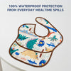 Easy-Clean Waterproof Crumb Catcher Baby Bib