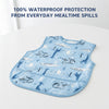 Easy-Clean Waterproof Crumb Catcher Baby Bib | Large - Pack of 2