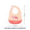 Waterproof Silicone Baby Bib with Crumb Catcher Pocket