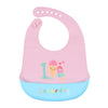 Waterproof Silicone Baby Bib with Crumb Catcher Pocket