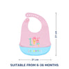 Waterproof Silicone Baby Bib with Crumb Catcher Pocket