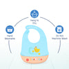 Waterproof Silicone Baby Bib with Crumb Catcher Pocket