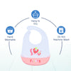 Waterproof Silicone Baby Bib with Crumb Catcher Pocket
