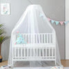 Baby Crib Mosquito Net, Nursery Hanging Mesh Net - White