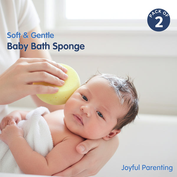 Soft & Gentle Baby Bath Sponge - Pack of 2