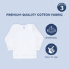 Baby Envelope Neck Full Sleeve Cotton Vest – Pack of 3