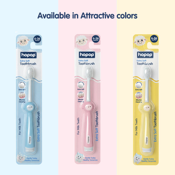 Soft Baby Toothbrush for Infants & Toddlers (6–36 Months) - Lama Design