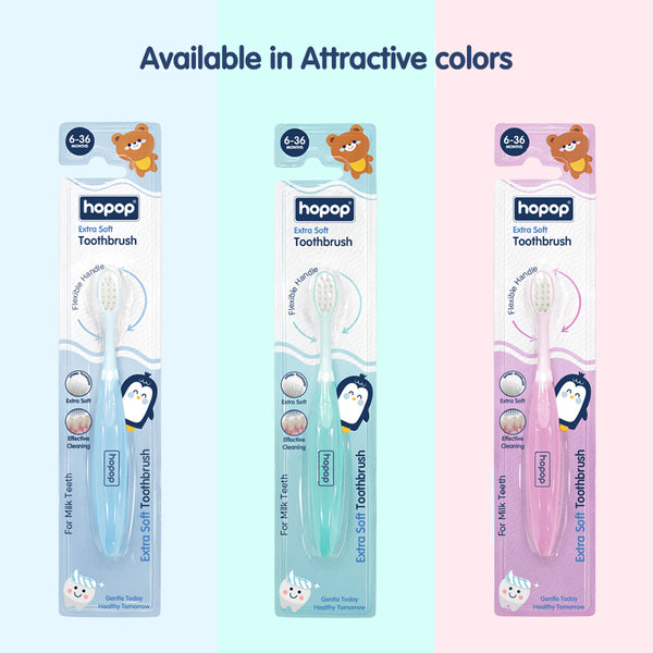 Extra Soft Baby Toothbrush for 6–36 Months | Gentle Milk Teeth & Gum Care