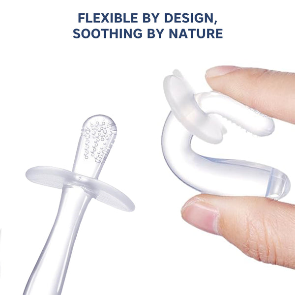 Silicone teether set for infants – gum soother pack of 2