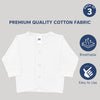 Front Open Full Sleeves Cotton Vest – Pack of 3 for Babies