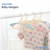 Adjustable Anti-Slip Hangers for Baby & Kids Clothes – Pack of 12