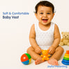 Baby Round Neck Sleeveless Vest for 3-6 Months - Pack of 3