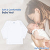 Baby Envelope Neck Full Sleeve Cotton Vest – Pack of 3