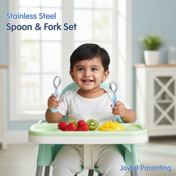 Stainless Steel Spoon & Fork Set with Travel Case – Portable & Durable Cutlery