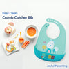Easy Clean Crumb Food Catcher Silicone Bib