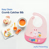 Easy Clean Crumb Food Catcher Silicone Bib