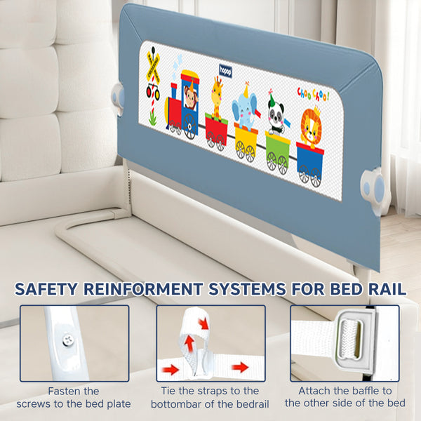 Sturdy baby bed rail to prevent falls