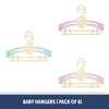 Kids clothing hangers with extendable arms – 12-pack