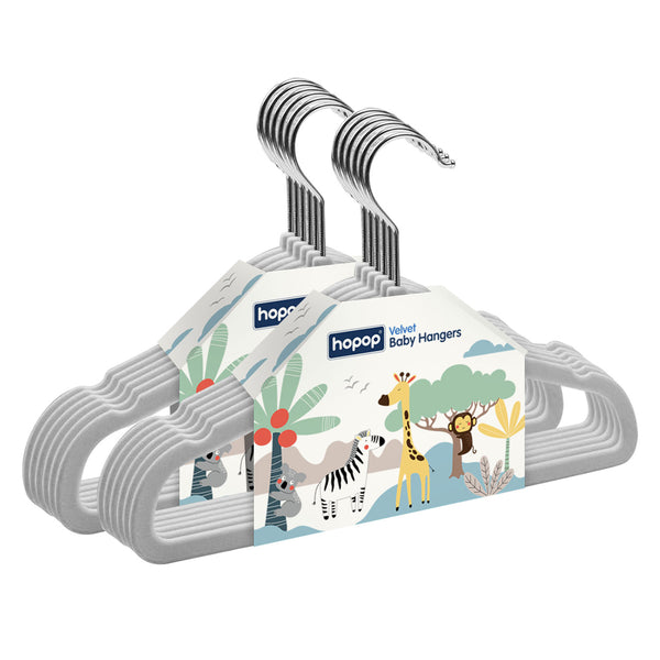 Non-Slip Velvet Baby Clothes Hangers - hopop.in