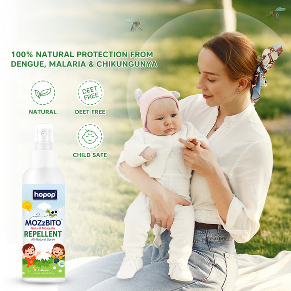 Safe mosquito spray for baby protection from bites