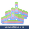 Kids wardrobe plastic hangers – vibrant 10 and 20 pack